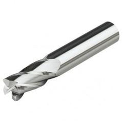 1/2 Dia. x 3 Overall Length 4-Flute .010 C/R Solid Carbide SE End Mill-Round Shank-Center Cut-AlTiN - Eagle Tool & Supply