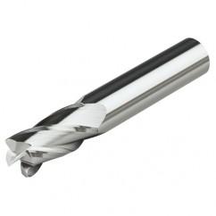 3/8 Dia. x 2-1/2 Overall Length 2-Flute .010 C/R Solid Carbide SE End Mill-Round Shank-Center Cut-Uncoated - Eagle Tool & Supply