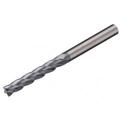 6mm Dia. x 75mm Overall Length 2-Flute Square End Solid Carbide SE End Mill-Round Shank-Center Cut-Uncoated - Eagle Tool & Supply
