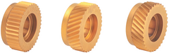Knurling Wheel - 1/4" Hole Dia; 1/2" Dia; 40 TPI; Straight - Eagle Tool & Supply
