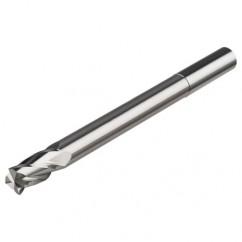 10mm Dia. x 120mm Overall Length 2-Flute Square End Solid Carbide SE End Mill-Round Shank-Center Cut-Uncoated - Eagle Tool & Supply