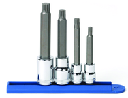 4PC METRIC TRIPLE SQ BIT SKT SET - Eagle Tool & Supply