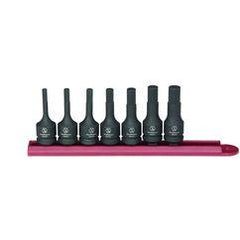 7PC IMPACT HEX SKT SET SAE 3/8" DR - Eagle Tool & Supply