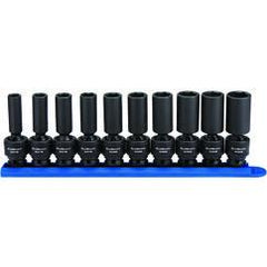 10PC 3/8" DR 6PT METRIC DEEP UNIV - Eagle Tool & Supply