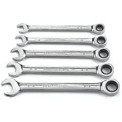 5PC COMBINATION RATCHETING WRENCH - Eagle Tool & Supply