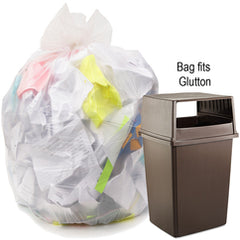 .9 mil, Natural, 43″ × 47″- Case of 100, Revolution Bag Hercules Recycled Low Density Can liners Glutton, - Eagle Tool & Supply