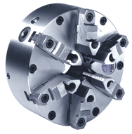 Steel Body Setrite Universal Chuck - 6" Plain Mount; 6-Jaw - Eagle Tool & Supply