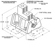 2 Pc. Boring Mill Jaws - #HR-BM-12-7-TJ For 12" Chucks - Eagle Tool & Supply