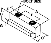 1/2-13 (B210) Jaw Nut - #JN-82-A - For B210 Chucks - Eagle Tool & Supply