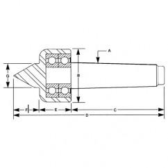 5MT Triple Bearing Standard - Live Center - Eagle Tool & Supply