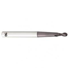 12mm Dia. - 160mm OAL - Carbide - Ball End HP End Mill-2 FL - Eagle Tool & Supply