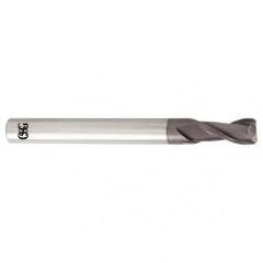 3/4 Dia. x 4 Overall Length 2-Flute .125 C/R Solid Carbide SE End Mill-Round Shank-Center Cutting-TiALN - Eagle Tool & Supply