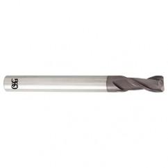 6mm Dia. x 80mm Overall Length 2-Flute 0.2mm C/R Solid Carbide SE End Mill-Round Shank-Center Cutting-TiALN - Eagle Tool & Supply
