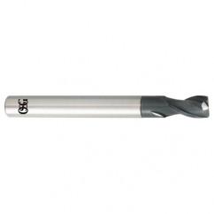 10mm Dia. x 100mm Overall Length 2-Flute 2mm C/R Solid Carbide SE End Mill-Round Shank-Center Cutting-TiALN - Eagle Tool & Supply