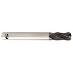 6mm Dia. x 80mm Overall Length 4-Flute 0.5mm C/R Solid Carbide SE End Mill-Round Shank-Center Cutting-TiALN - Eagle Tool & Supply