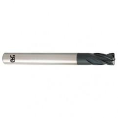 6mm Dia. x 80mm Overall Length 4-Flute 0.5mm C/R Solid Carbide SE End Mill-Round Shank-Center Cutting-TiALN - Eagle Tool & Supply