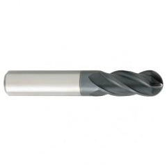 11/64" Dia. - 2" OAL - Carbide - Ball End HP End Mill-4 FL - Eagle Tool & Supply