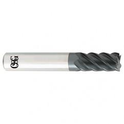 5/8 x 5/8 x 1-1/4 x 3-1/2 5Fl  C/R Carbide End Mill - TiALN - Eagle Tool & Supply