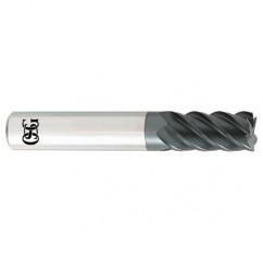 3/8 x 3/8 x 1 x 2-1/2 5Fl  C/R Carbide End Mill - TiALN - Eagle Tool & Supply