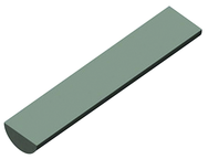 25mm x 50mm - Half Round Carbide Blank - Eagle Tool & Supply