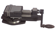 Swivel Base Milling Machine Vise - 5-7/8" Jaw Width - Eagle Tool & Supply