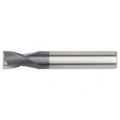 1/2x1/2x1x3 2FL Square Carbide End Mill-Round Shank-TiAlN - Eagle Tool & Supply