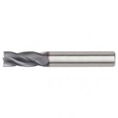 1/8x1/8x3/4x2-1/4 4FL Square Carbide End Mill-Round Shank-TIALN - Eagle Tool & Supply