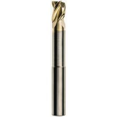 1/2 x 1/2 x 5/8 x 6 w/4-1/4 Reach .060 Radius 3 Flute Carbide M223N Streaker End Mill-ZrN - Eagle Tool & Supply