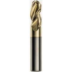 10 x 10 x 25 x 72mm Ball Nose 3 Flute Carbide M223 Streaker End Mill-ZrN - Eagle Tool & Supply