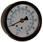 1/4 NPT Bottom Air Gauge 160 PSI - Eagle Tool & Supply