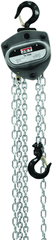 L-100-100WO-20, 1 Ton Hand Chain Hoist with 20' Lift & Overload Protection - Eagle Tool & Supply