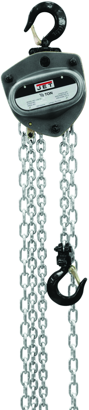 L-100-150WO-20, 1-1/2 Ton Hand Chain Hoist with 20' Lift & Overload Protection - Eagle Tool & Supply