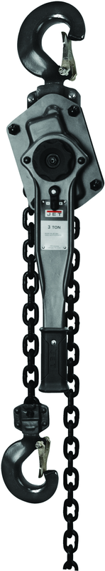 JLP-A Series 3 Ton Lever Hoist, 10' Lift & Shipyard Hooks - Eagle Tool & Supply