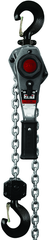 JLH Series 1-1/2 Ton Lever Hoist, 20' Lift with Overload Protection & Shipyard Hooks - Eagle Tool & Supply