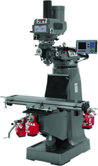 JTM-1050 Mill With 3-Axis ACU-RITE 200S DRO (Quill) With X and Y-Axis Powerfeeds and Power Draw Bar - Eagle Tool & Supply