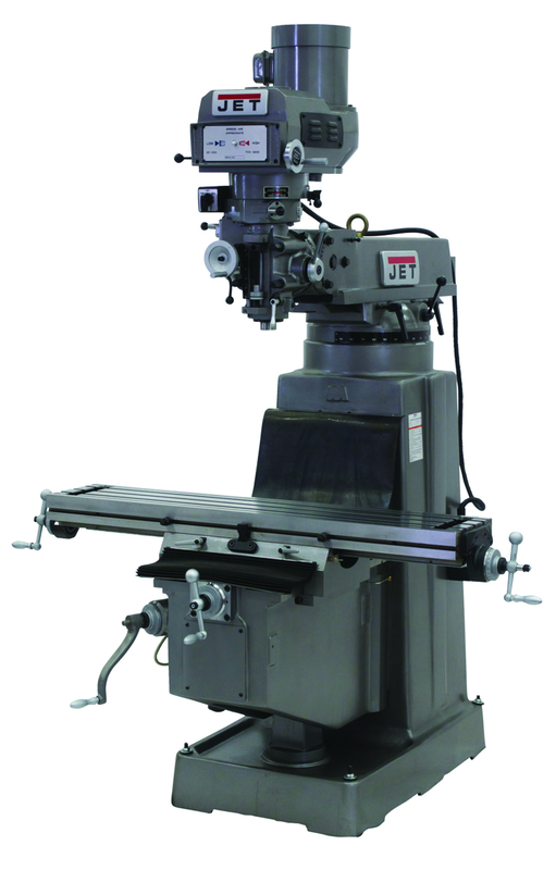 JTM-1050 Mill With 3-Axis ACU-RITE 200S DRO (Quill) and X-Axis Powerfeed - Eagle Tool & Supply