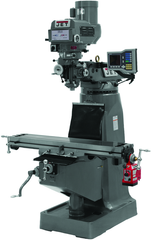 JTM-4VS Mill With ACU-RITE VUE DRO With X-Axis Powerfeed and 6" Riser Block - Eagle Tool & Supply