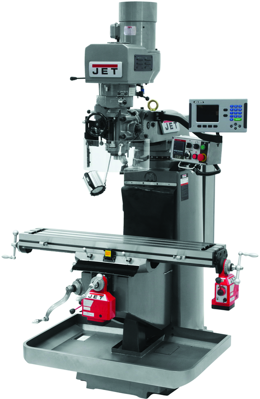 JTM-949EVS Mill With Acu-Rite 200S DRO With X and Y-Axis Powerfeeds - Eagle Tool & Supply