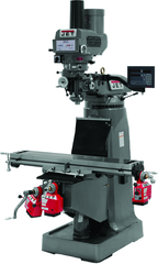 JTM-4VS-1 Mill With 3-Axis Newall DP700 DRO (Quill) With X, Y and Z-Axis Powerfeeds and Power Draw Bar - Eagle Tool & Supply