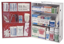 First Aid Kit - 3-Shelf Industrial Cabinet - Eagle Tool & Supply