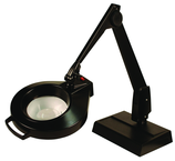 28" Arm 1.75X LED Magnifier Desk Base W/ Floating Arm Circline - Eagle Tool & Supply