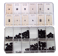 Set Screw Assortment - Fine/Coarse - 5-40 - 3/8-16 Dia - Eagle Tool & Supply