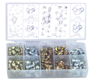 385 Pc. Grease Fitting Assortment - Eagle Tool & Supply