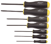 8 Piece - 2.0 - 10mm Screwdriver Style - Ball End Hex Driver Set with Ergo Handles - Eagle Tool & Supply