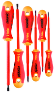 Bondhus Set of 6 Slotted & Phillips Tip Insulated Ergonic Screwdrivers. Impact-proof handle w/hanging hole. - Eagle Tool & Supply