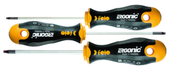 3 Piece - Torx Tip Ergonic Screwdrivers - Impact-Proof Handle with Hanging Hole - Set Includes Torx Sizes:  T10; T15 & T20 - Eagle Tool & Supply