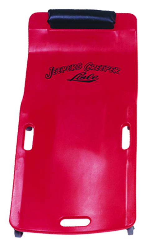 Low Profile Plastic Creeper - Body-fitting Design - Red - Eagle Tool & Supply