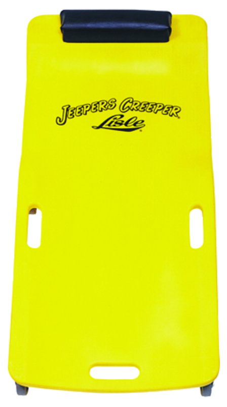 Low Profile Plastic Creeper - Body-fitting Design - Yellow - Eagle Tool & Supply