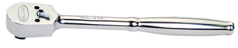 10-1/4" OAL - 3/8'' Drive - Narrow Pear Head - Reversible Ratchet - Plain Handle - Eagle Tool & Supply