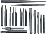 Snap-On/Williams 17 Piece Punch & Chisel Set -- #PC17; 1/8 to 1/2 Punches; 5/16 to 3/8 Chisels - Eagle Tool & Supply